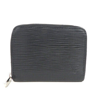 Louis Vuitton Epi Zippy Wallet Leather Noir Black